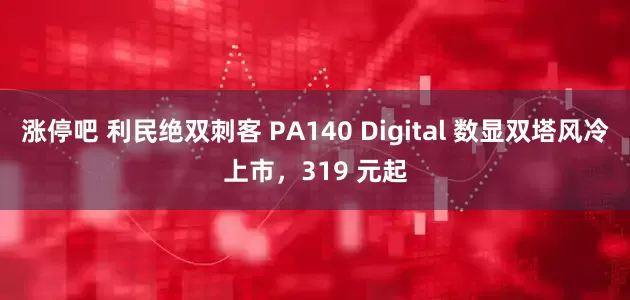 涨停吧 利民绝双刺客 PA140 Digital 数显双塔风冷上市，319 元起