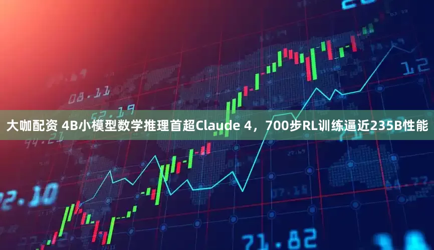 大咖配资 4B小模型数学推理首超Claude 4，700步RL训练逼近235B性能
